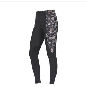 New Kerrits Flow Rise Knee Patch Performance Tight Leggings Pants